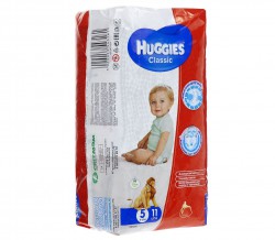 Подгузники, Huggies (Хаггис) 11-22 кг 11 шт классик джуниор