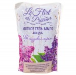 Гель-мыло для рук, Le Flirt (Ле Флирт) 500 мл французская сирень мягкое дой-пак