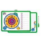 Игрушка, Kribly Boo (Крибли Бу) Доска-часы двусторонняя с маркером желтая