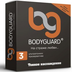 Презервативы, Bodyguard (Бодигард) 3 шт ультратонкие гладкие