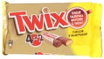 Батончик, Twix (Твикс) 55 г 4 шт мультипак